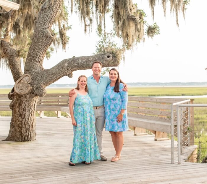 Elizabeth, James and Carrie