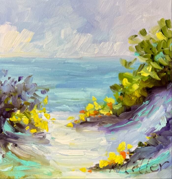 Path To The Sea original painting by Kathy Miller