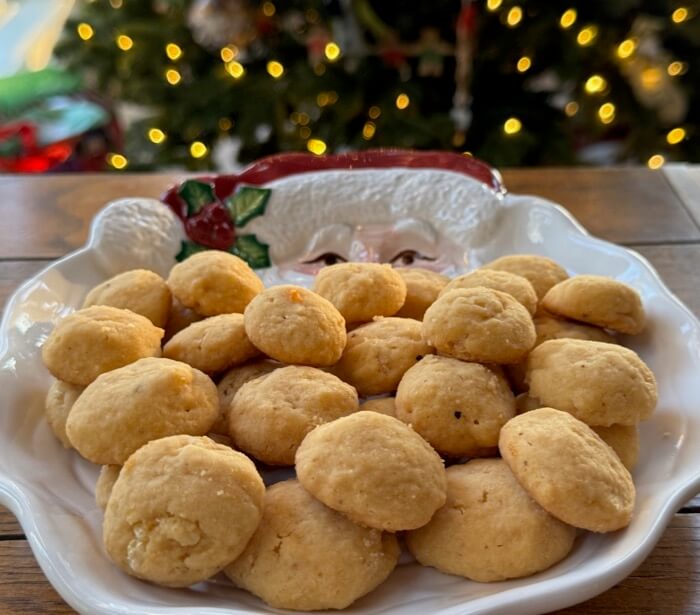 Cheese Crispies and Santa photo by Kathy Miller