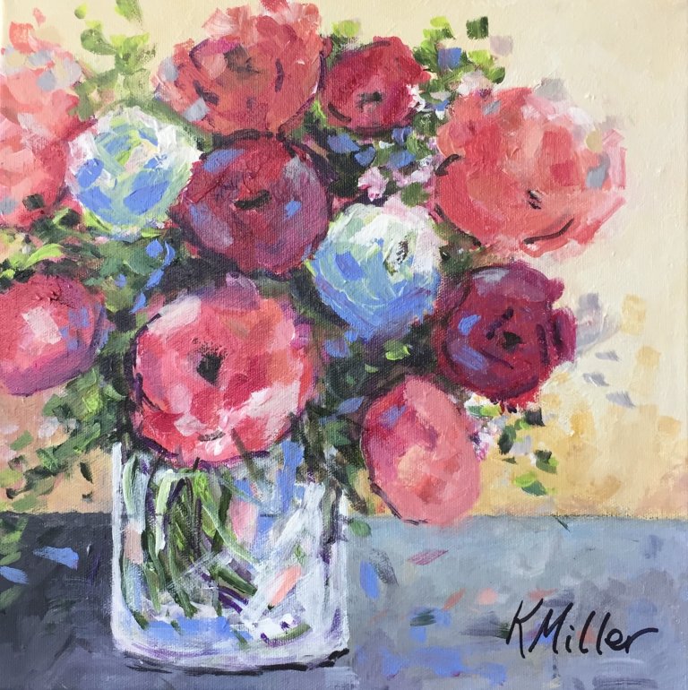 PEONIES AND TULIPS...SOLD - Kathy Miller Time